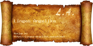Linges Angelika névjegykártya