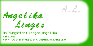 angelika linges business card